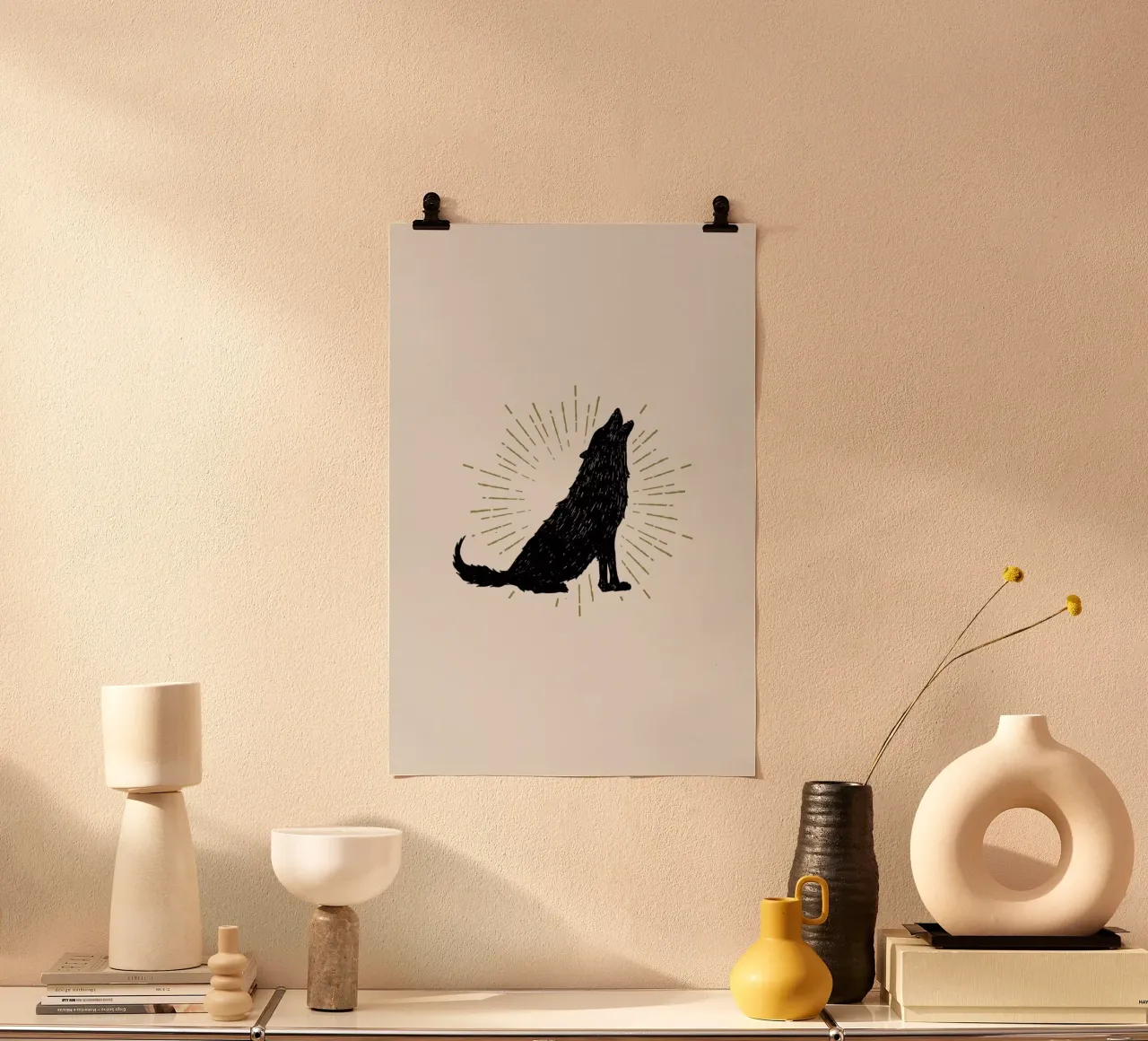 Wolf poster van Pure