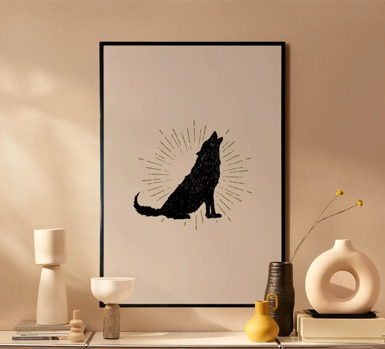 Wolf poster van Pure