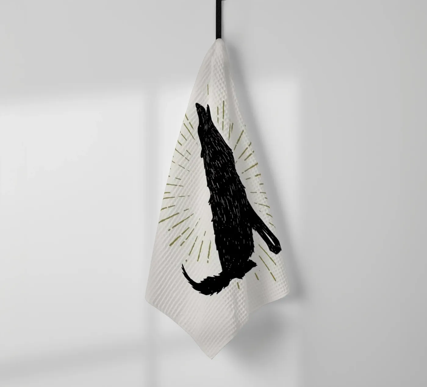 Wolf Geschirrtuch von Pure