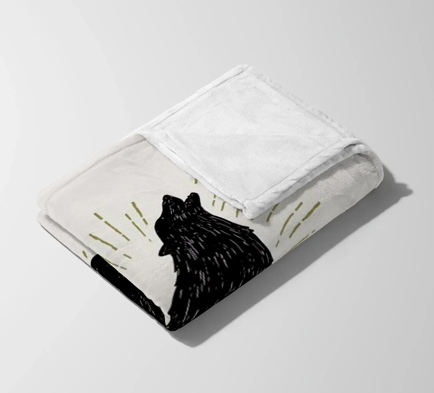 Wolf Fleecedecke von Pure