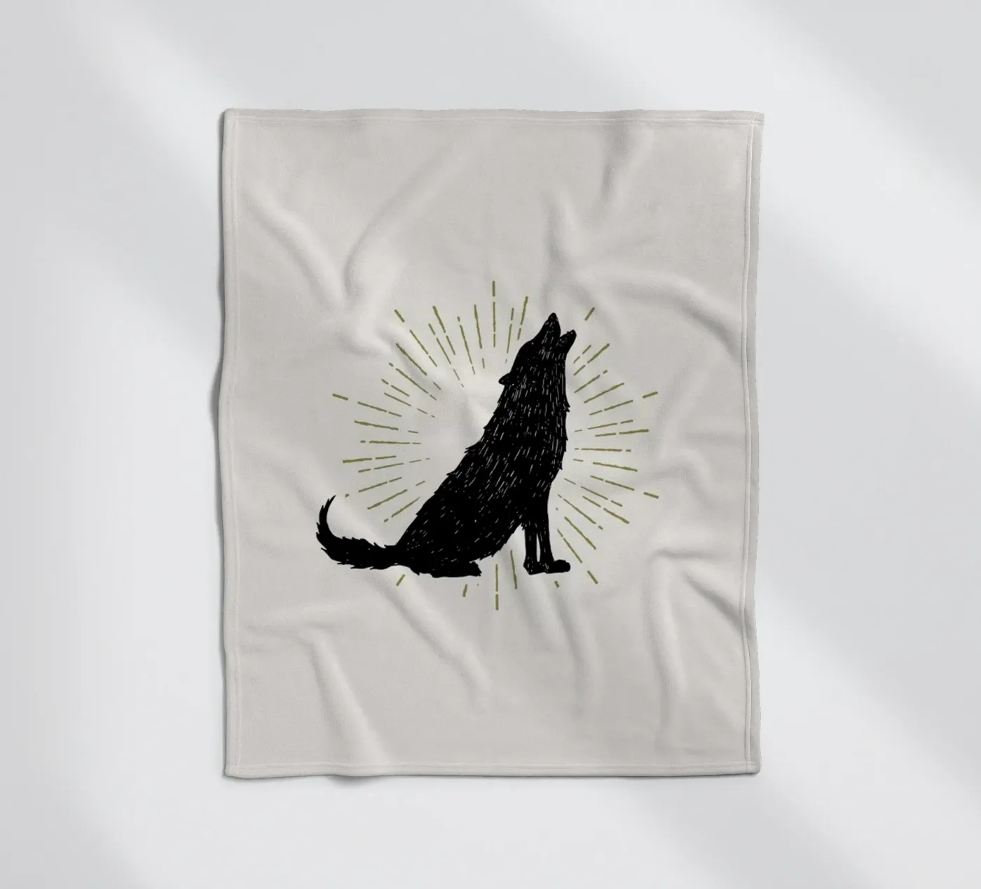 Wolf Fleecedecke von Pure