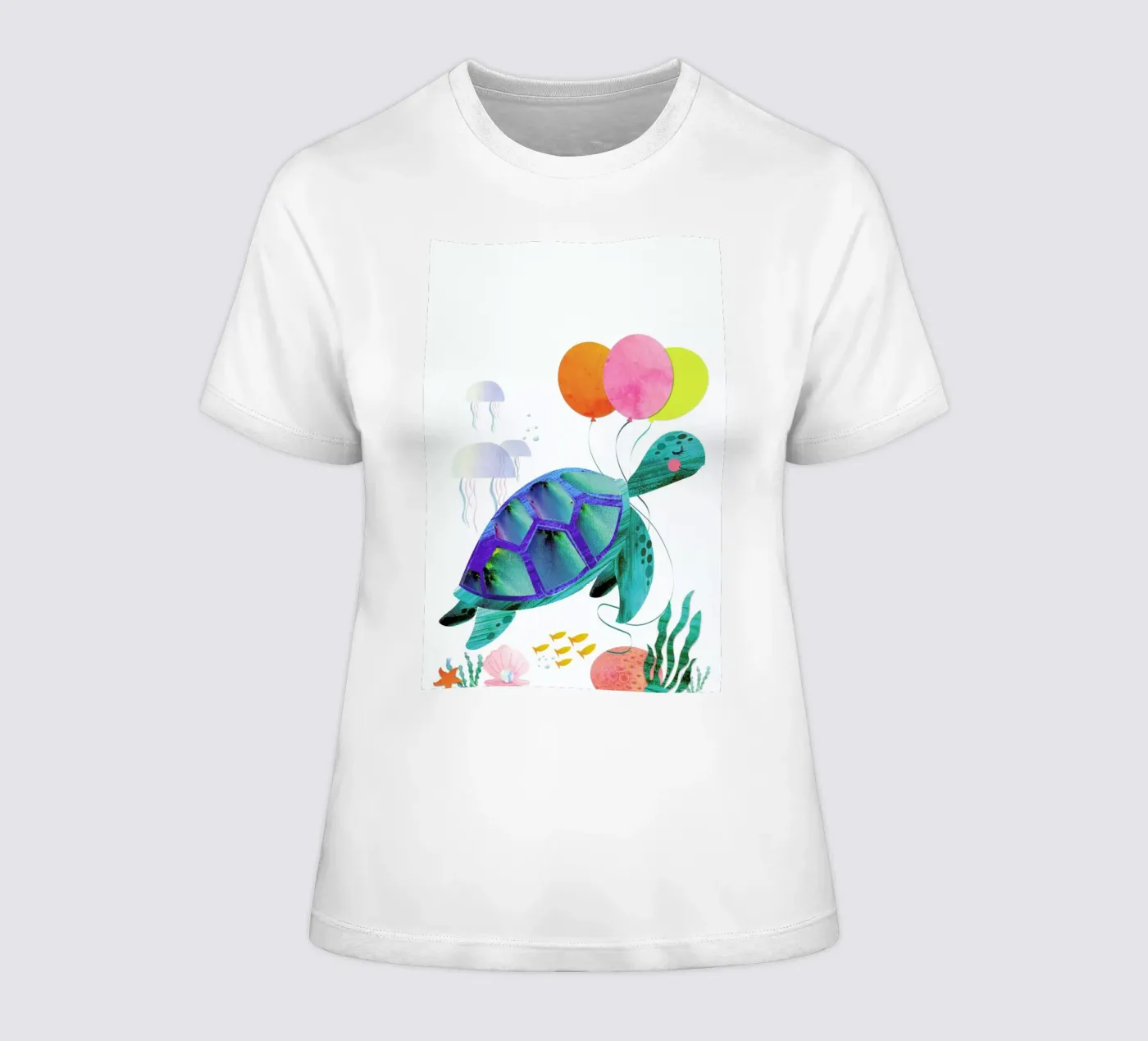 Turtle t-shirt da donna da Rocket68