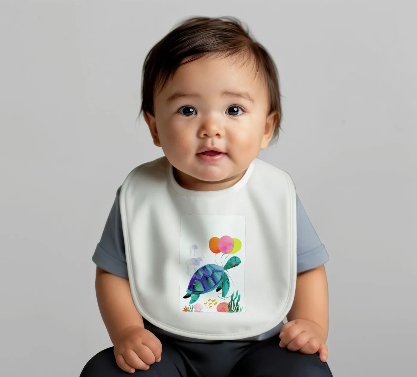 Turtle baby slabbetje van Rocket68