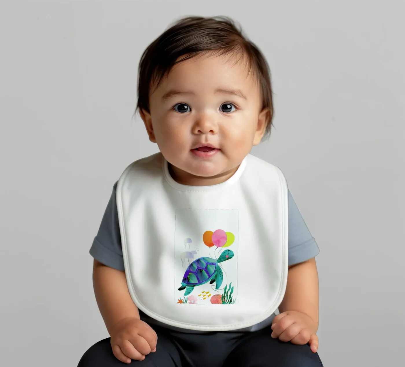 Turtle baby slabbetje van Rocket68