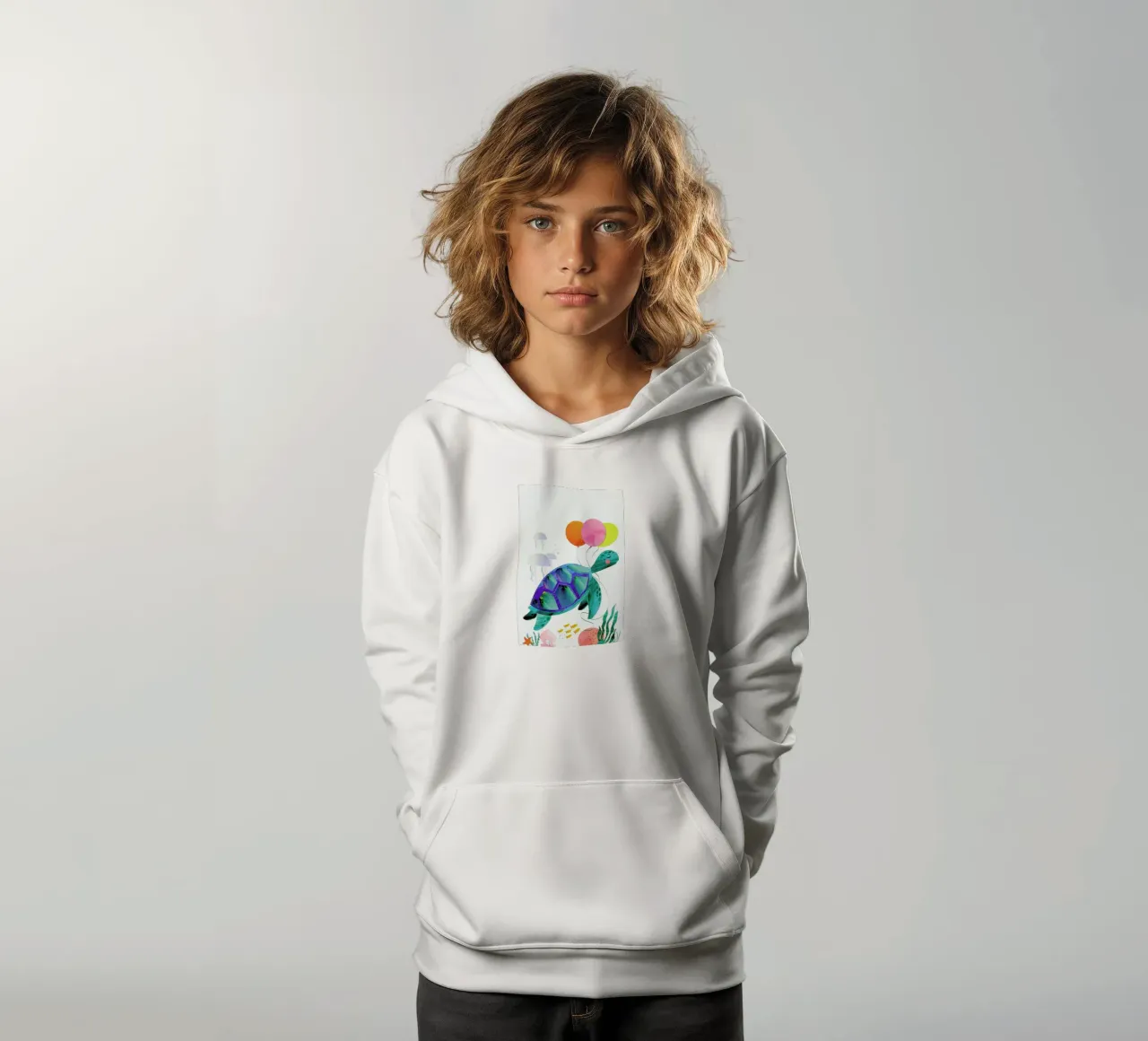 Turtle felpa bambino con cappuccio da Rocket68