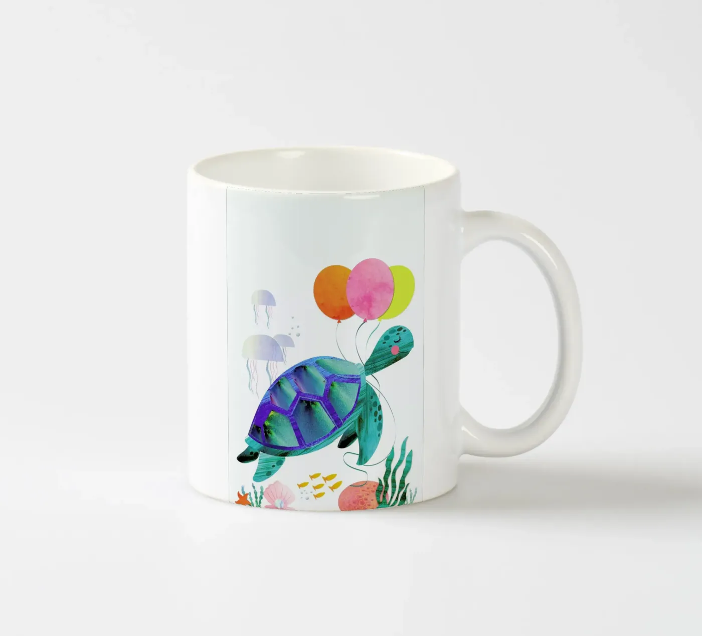 Turtle ceramic mug by Rocket68
