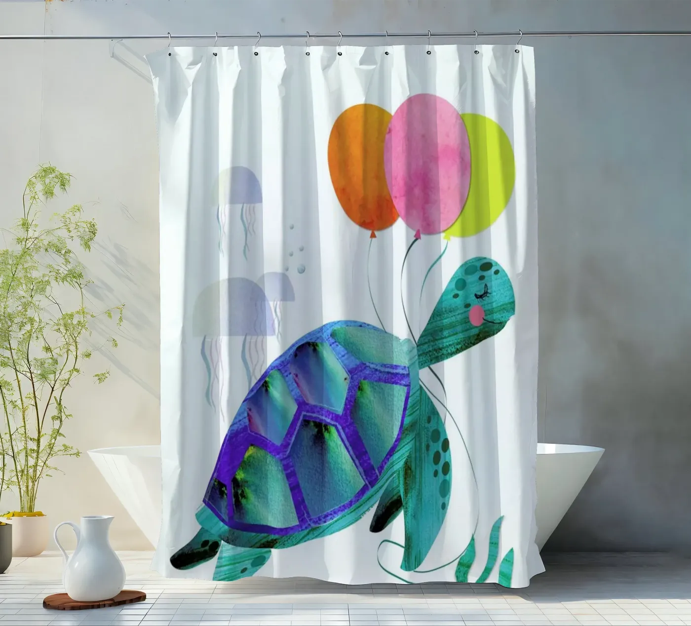 Turtle shower curtain by Rocket68