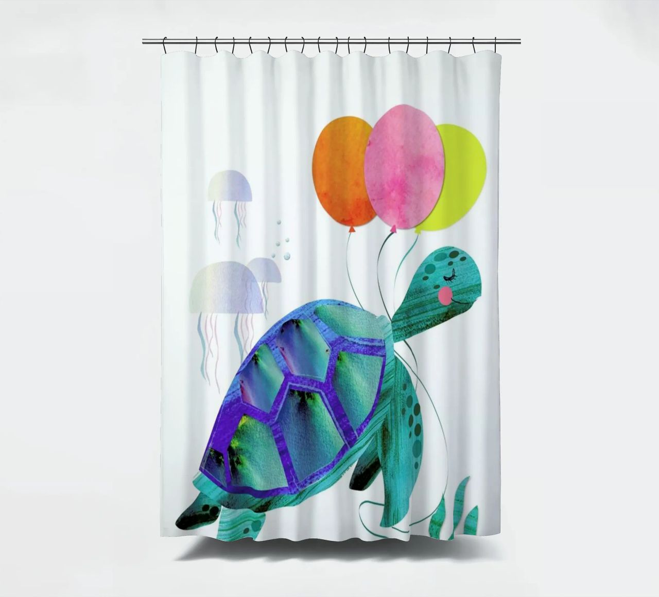 Turtle cortina de baño de Rocket68
