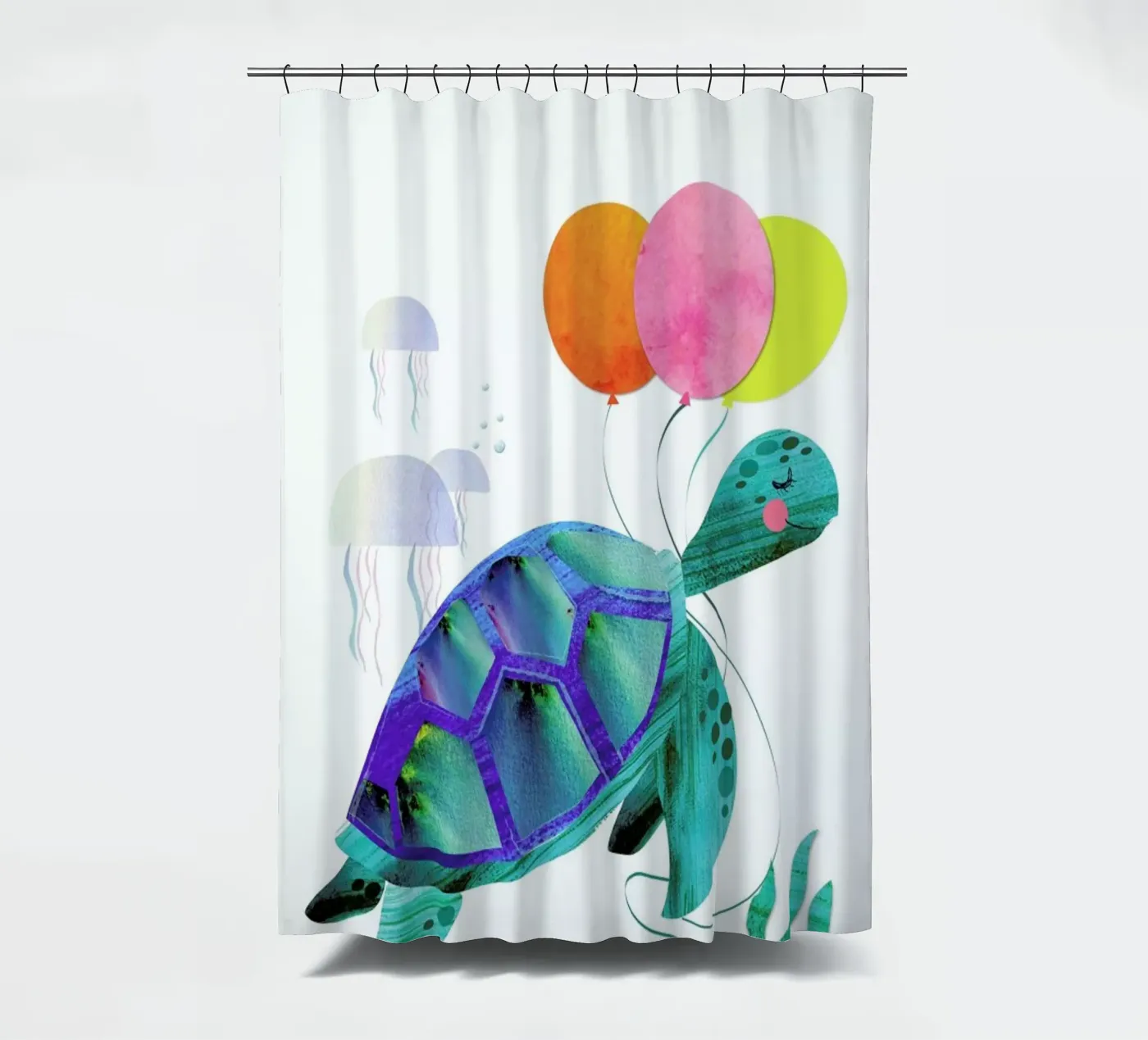 Turtle douchegordijn van Rocket68