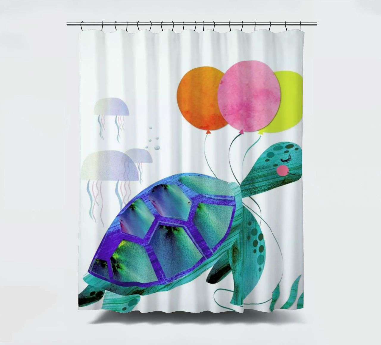 Turtle cortina de baño de Rocket68