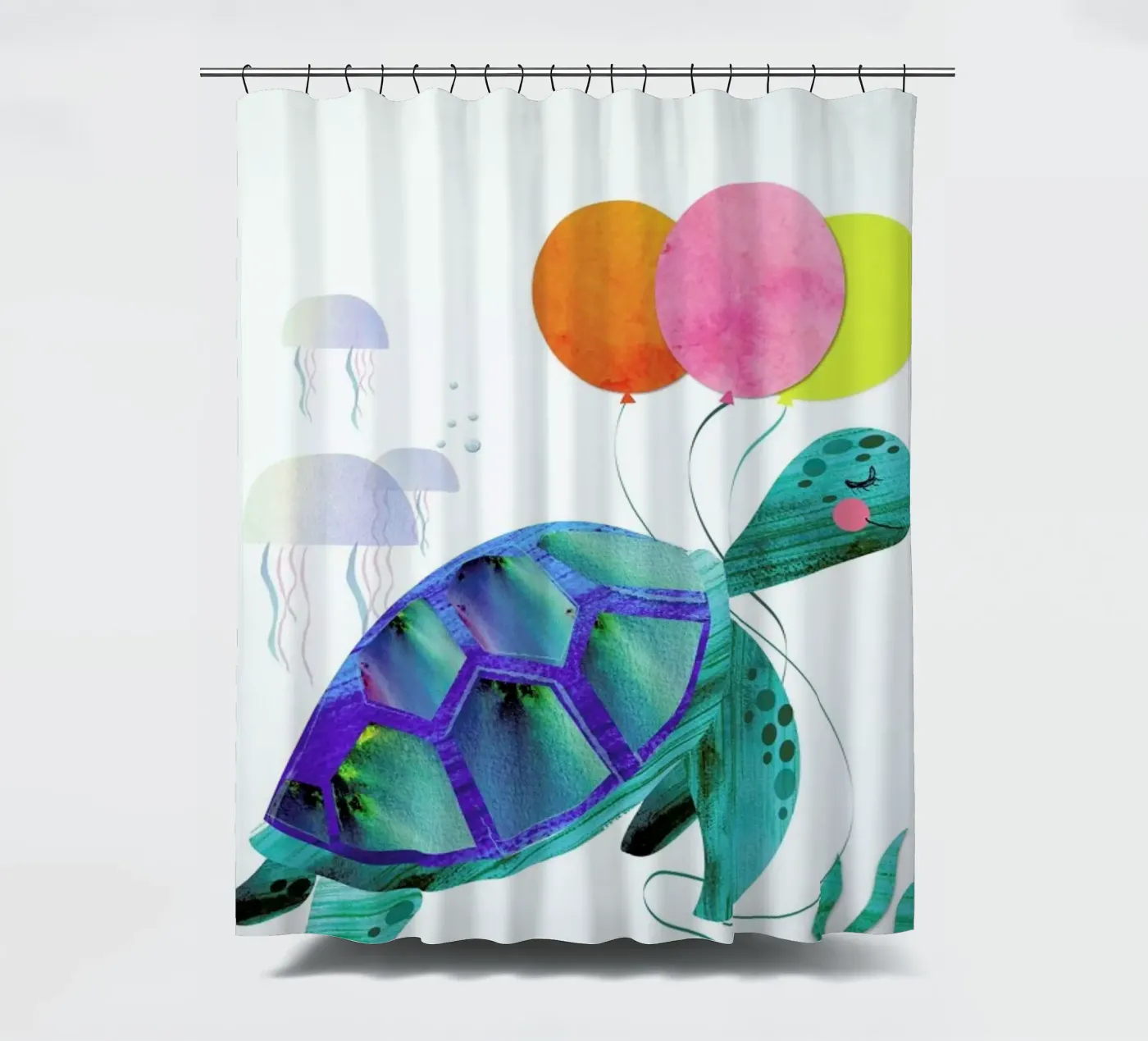 Turtle douchegordijn van Rocket68