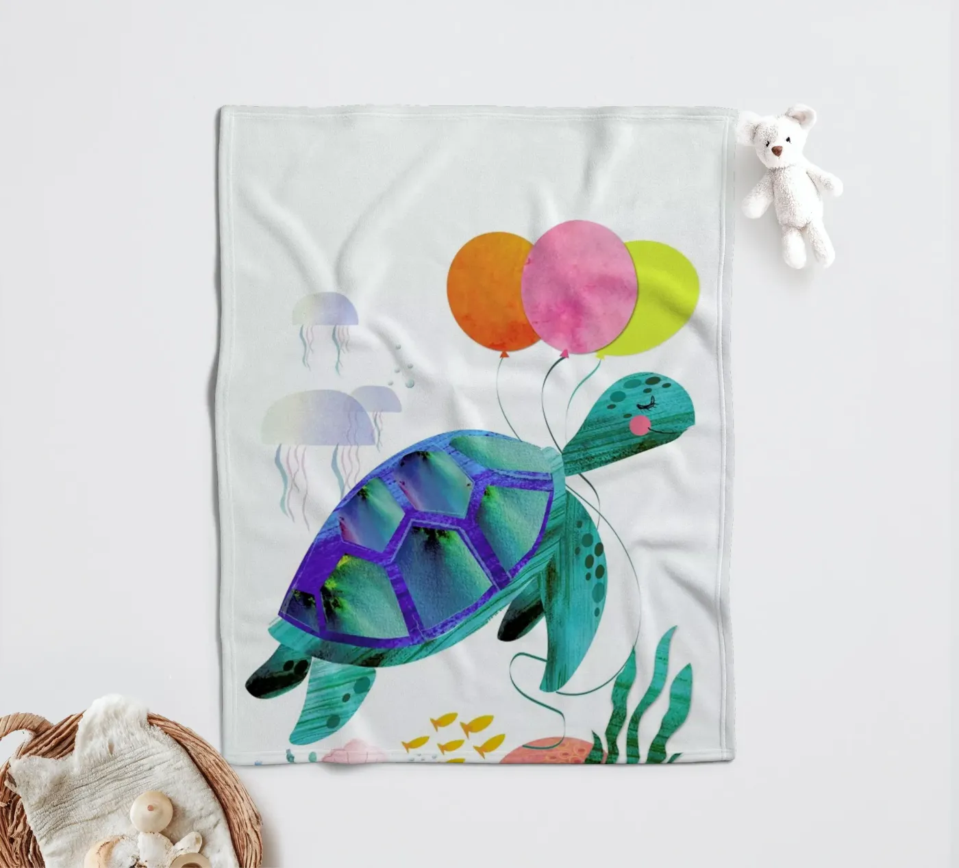 Turtle Fleecedecke von Rocket68