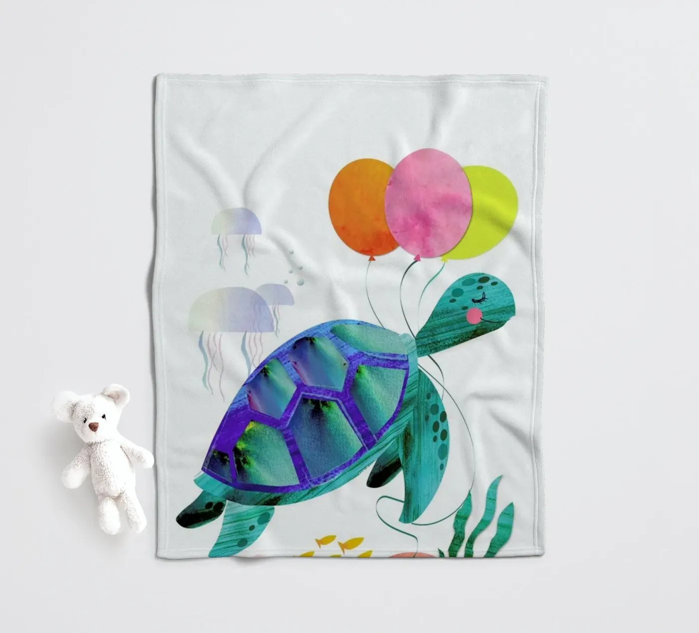 Turtle Fleecedecke von Rocket68