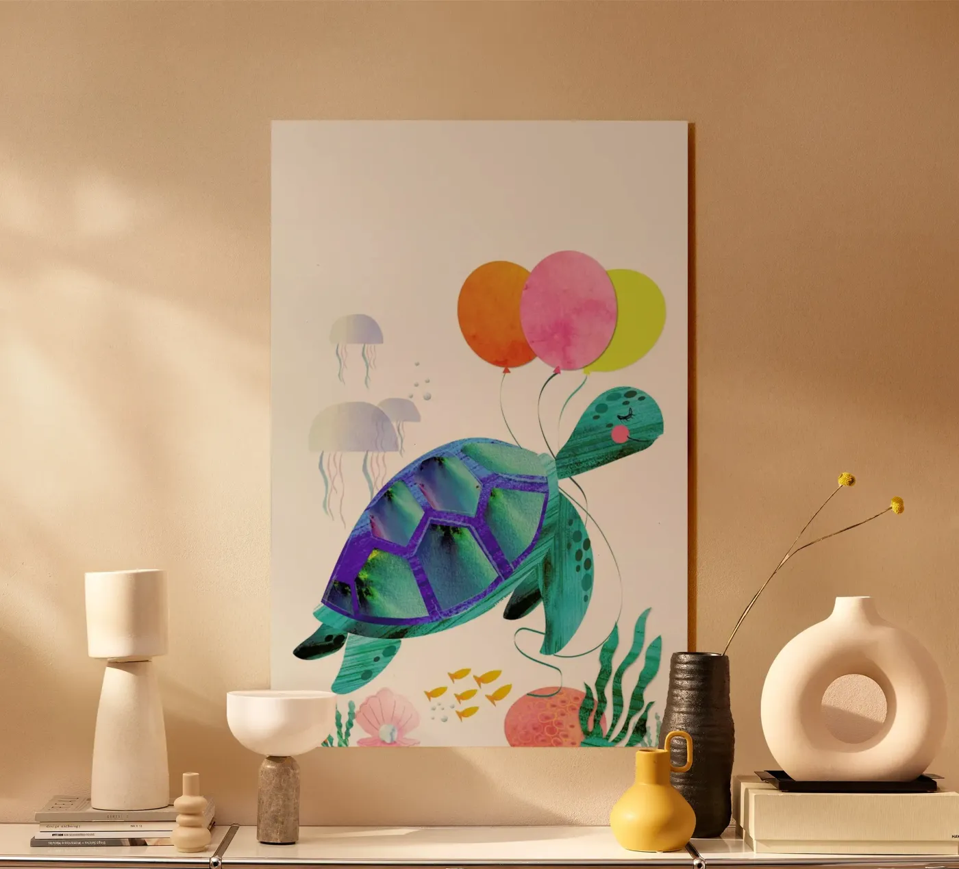 Turtle acrylic glass by Rocket68