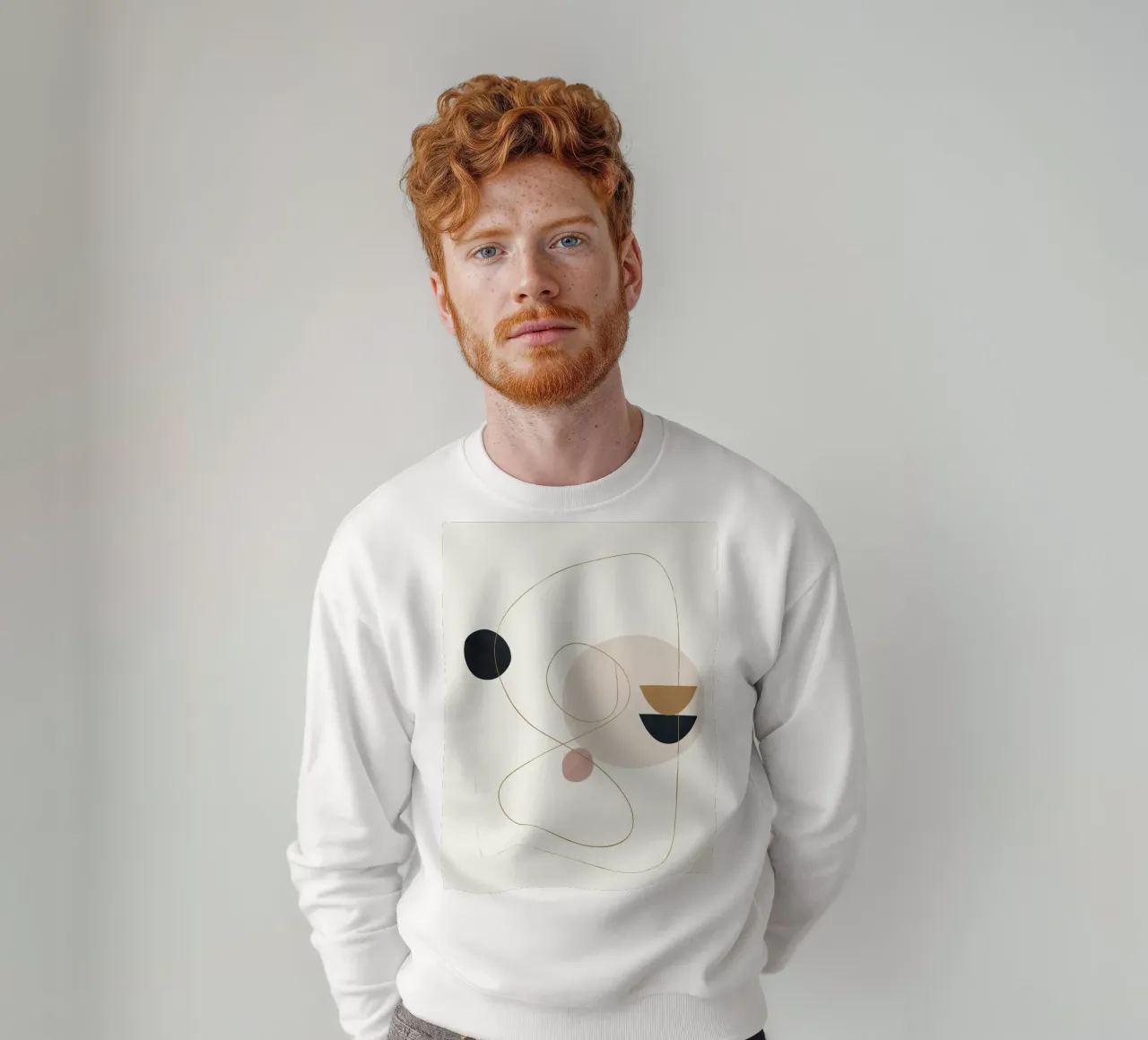 Abstract Minimal Art sweat de Flow Line