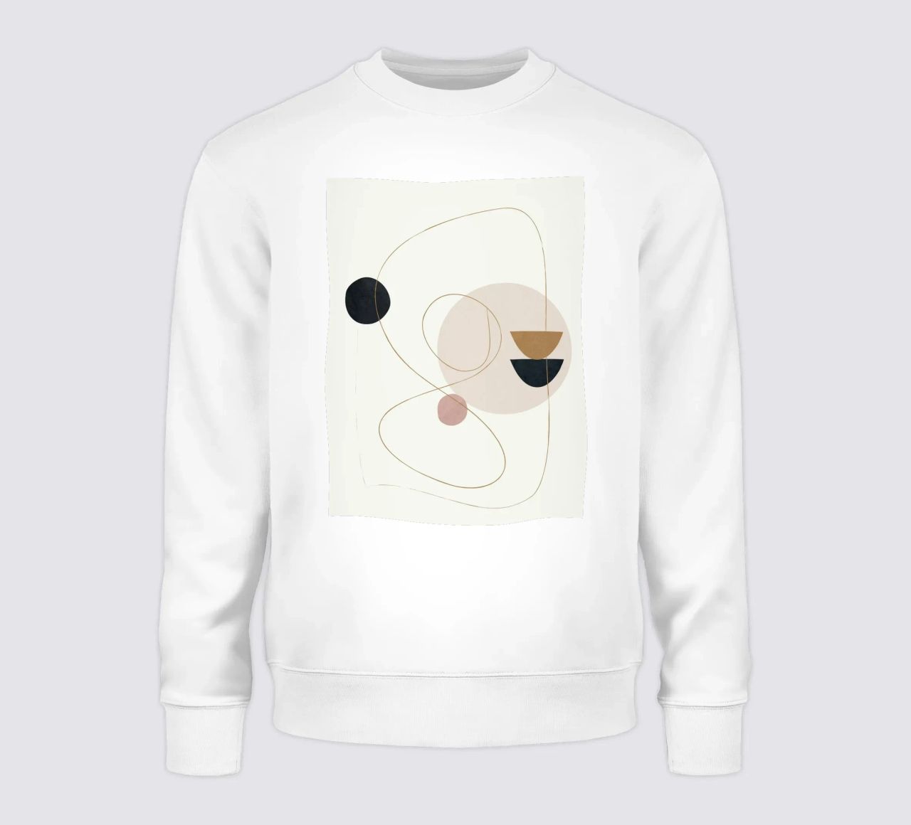 Abstract Minimal Art felpa da Flow Line