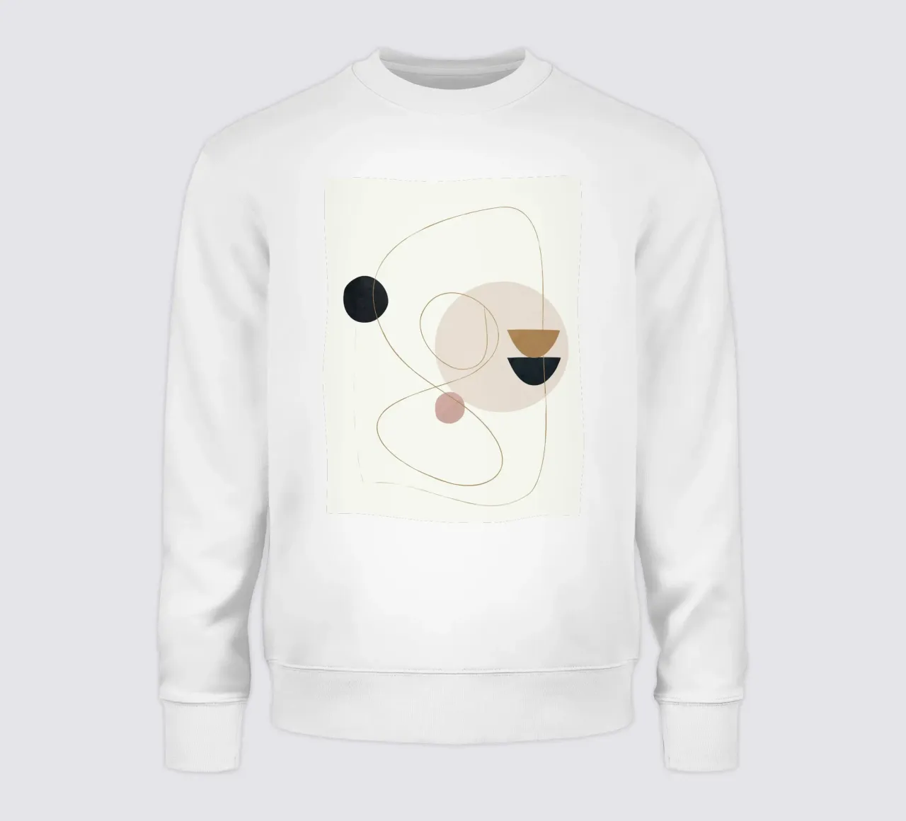 Abstract Minimal Art sweatshirt by Flow Line