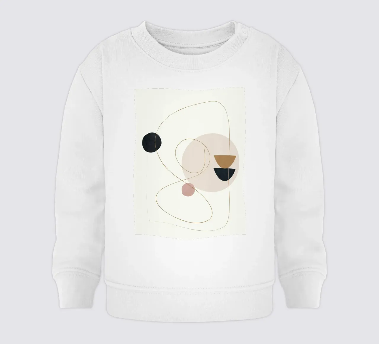 Abstract Minimal Art felpa neonato da Flow Line