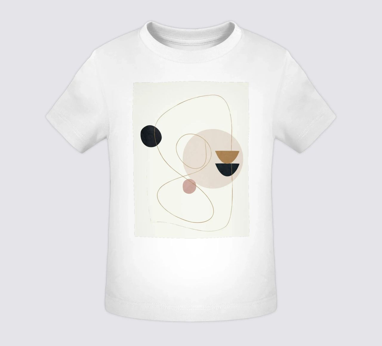 Abstract Minimal Art maglietta neonato da Flow Line