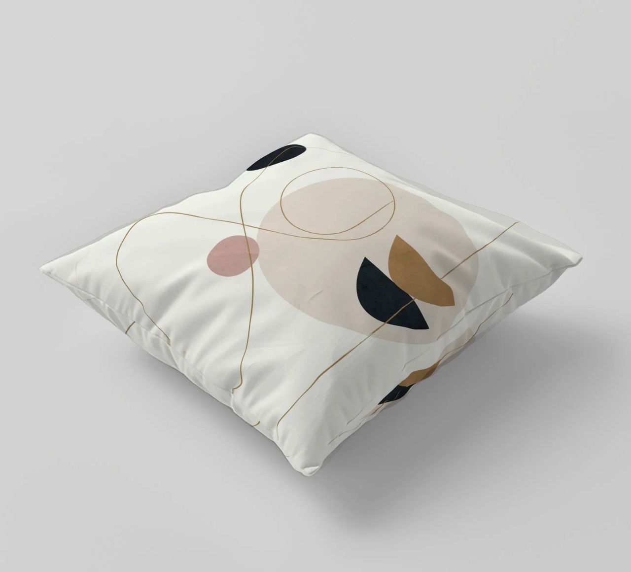 Abstract Minimal Art cuscino da Flow Line