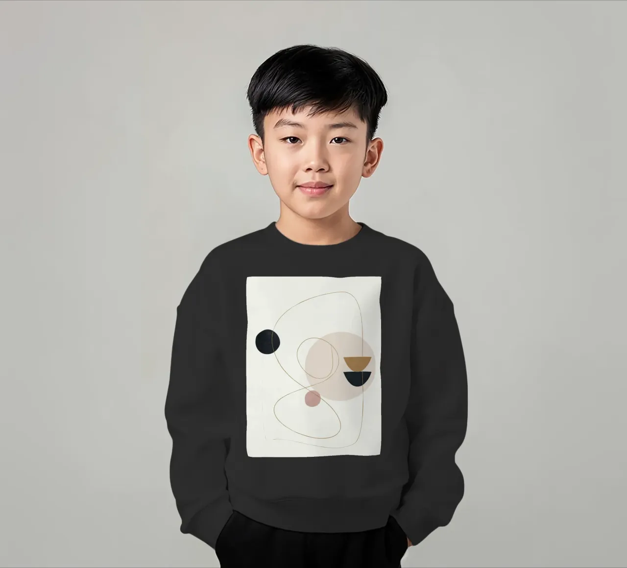 Abstract Minimal Art felpa bambino da Flow Line