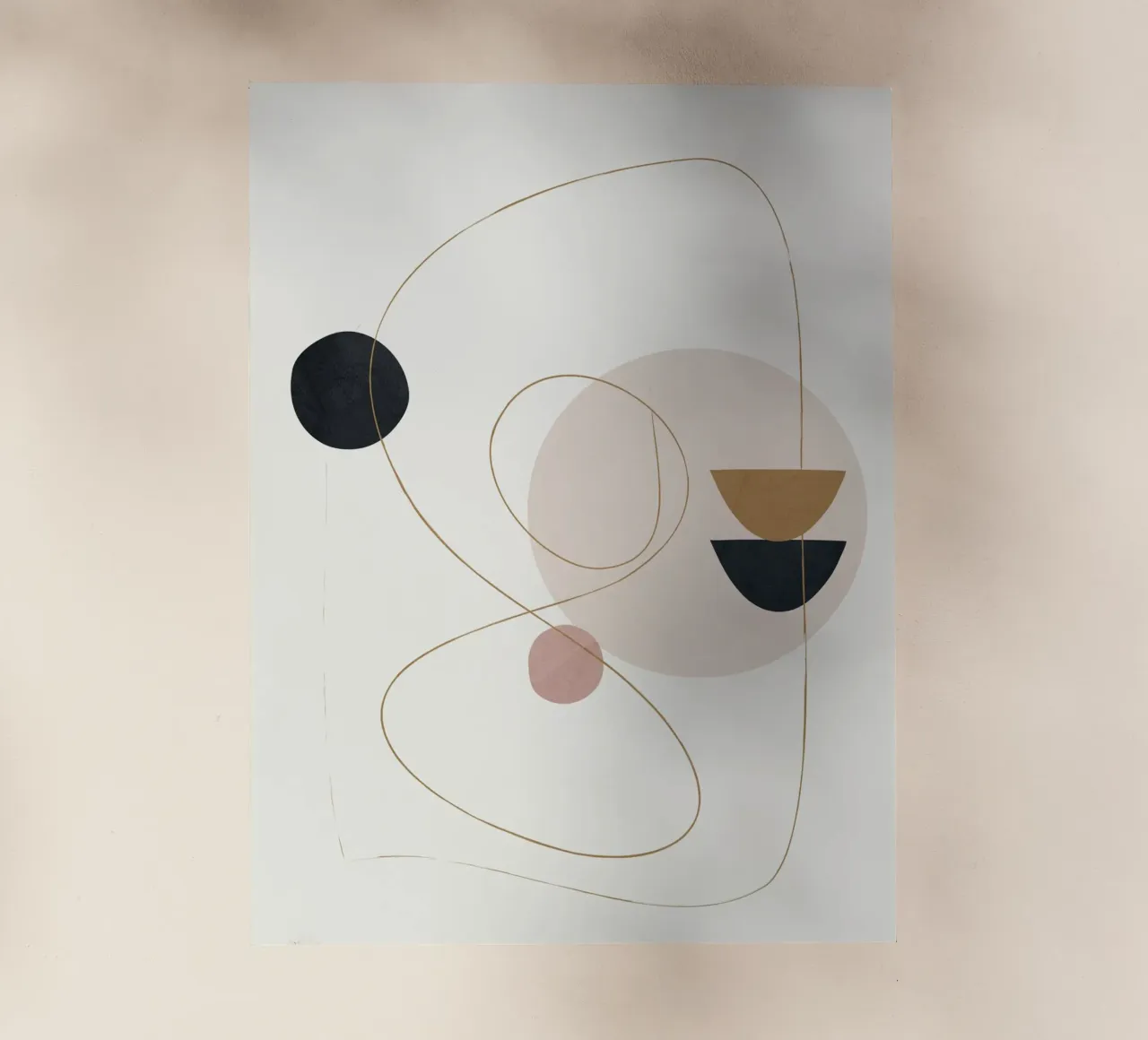 Abstract Minimal Art pellicola backlit da Flow Line