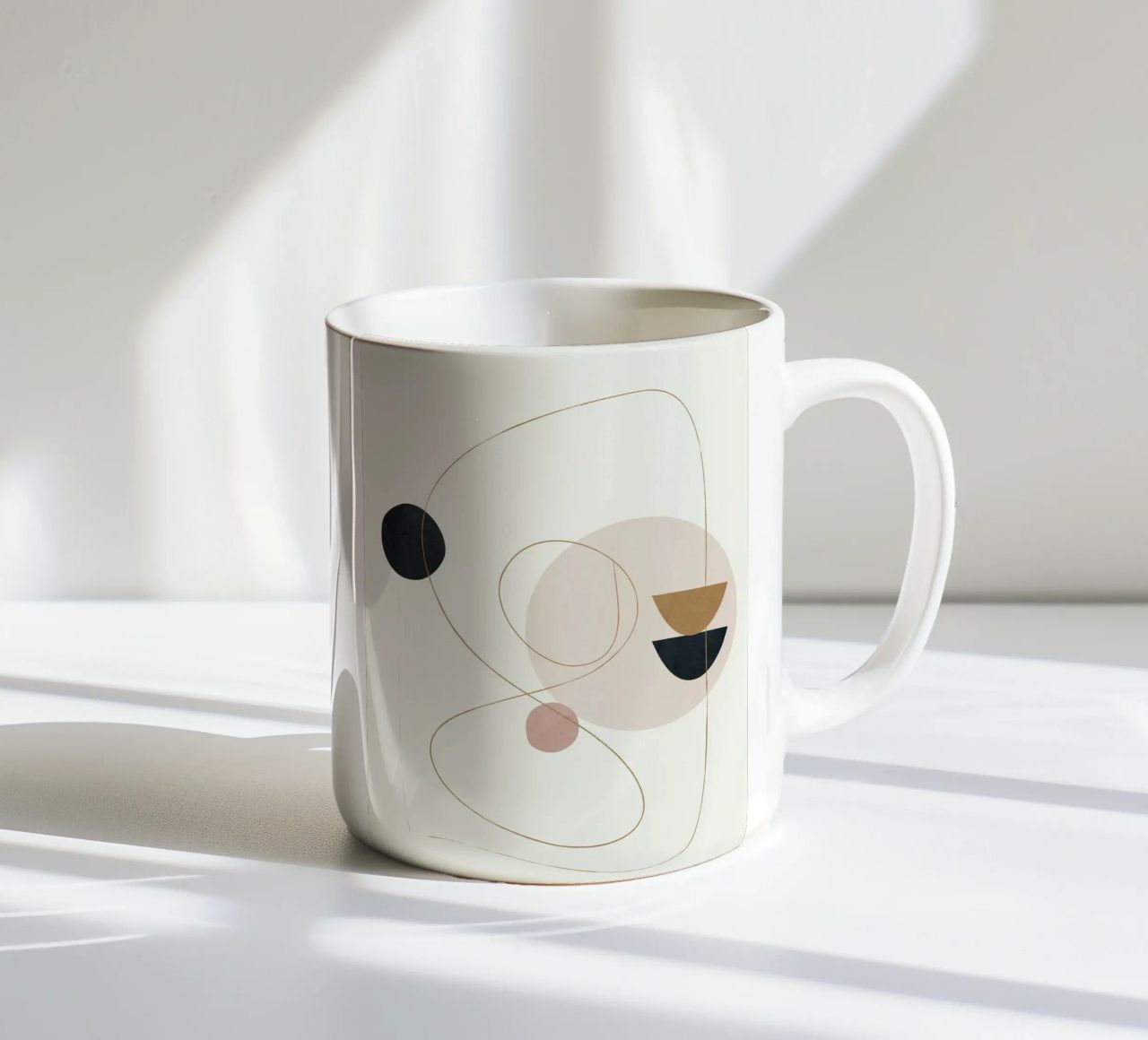 Abstract Minimal Art tazza in ceramica da Flow Line