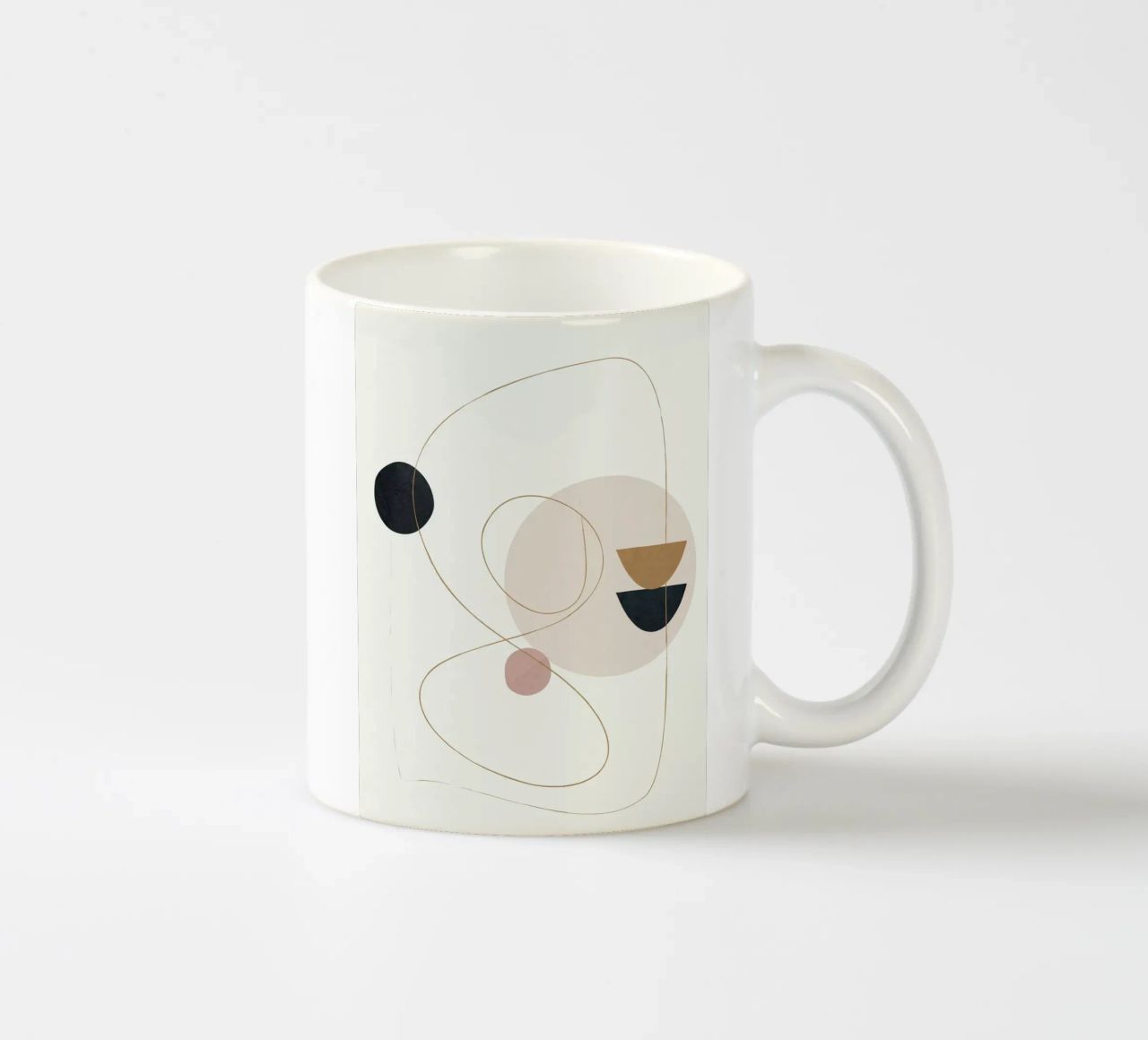 Abstract Minimal Art tazza in ceramica da Flow Line