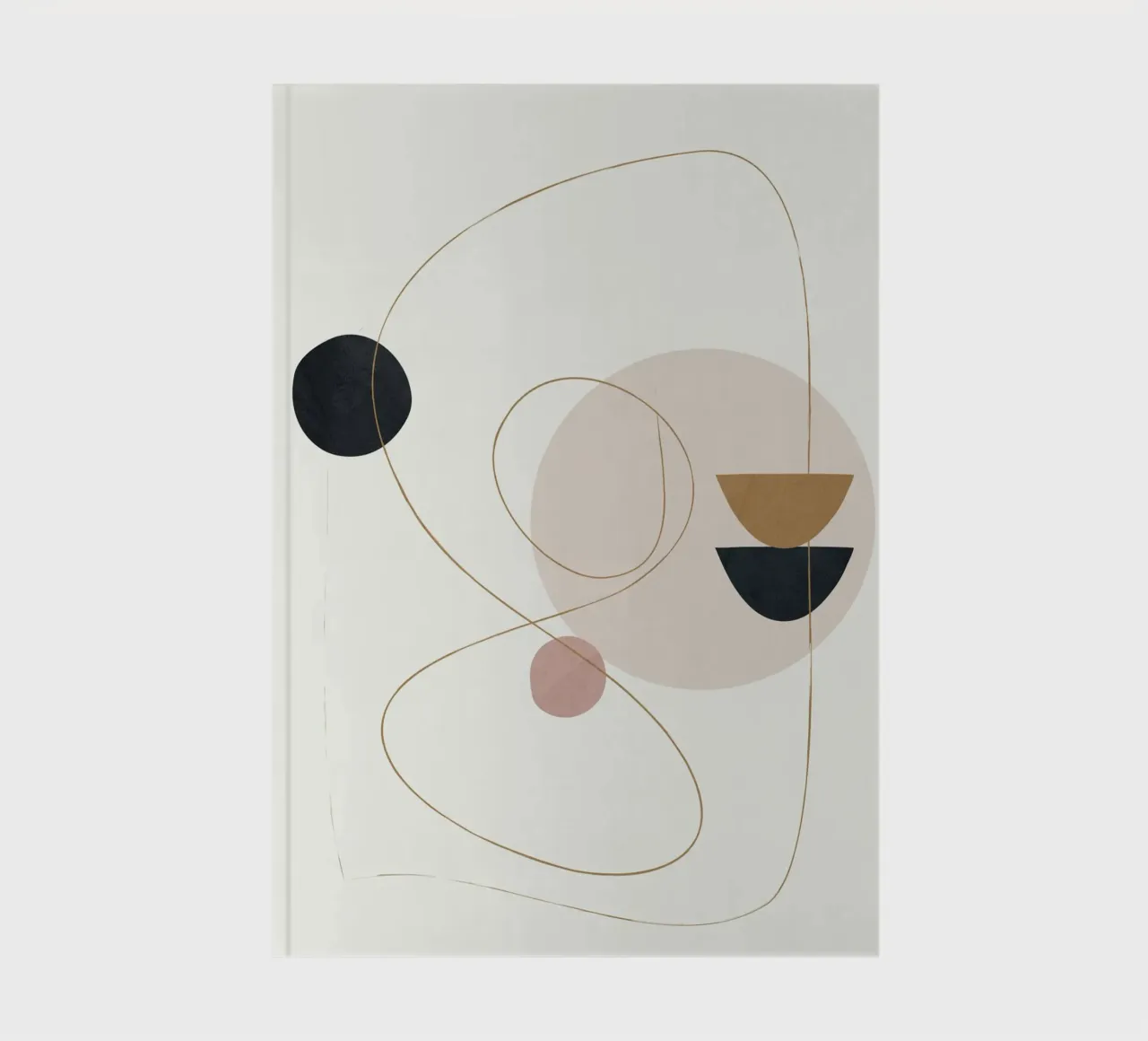 Abstract Minimal Art notebook by Flow Line