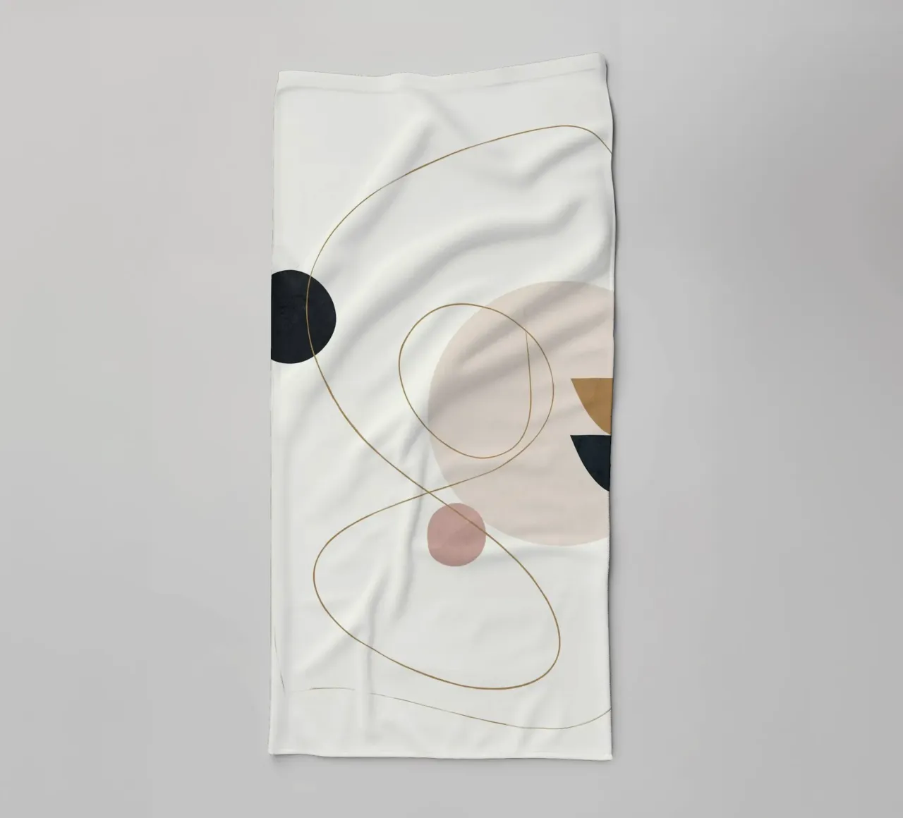 Abstract Minimal Art asciugamano da bagno da Flow Line