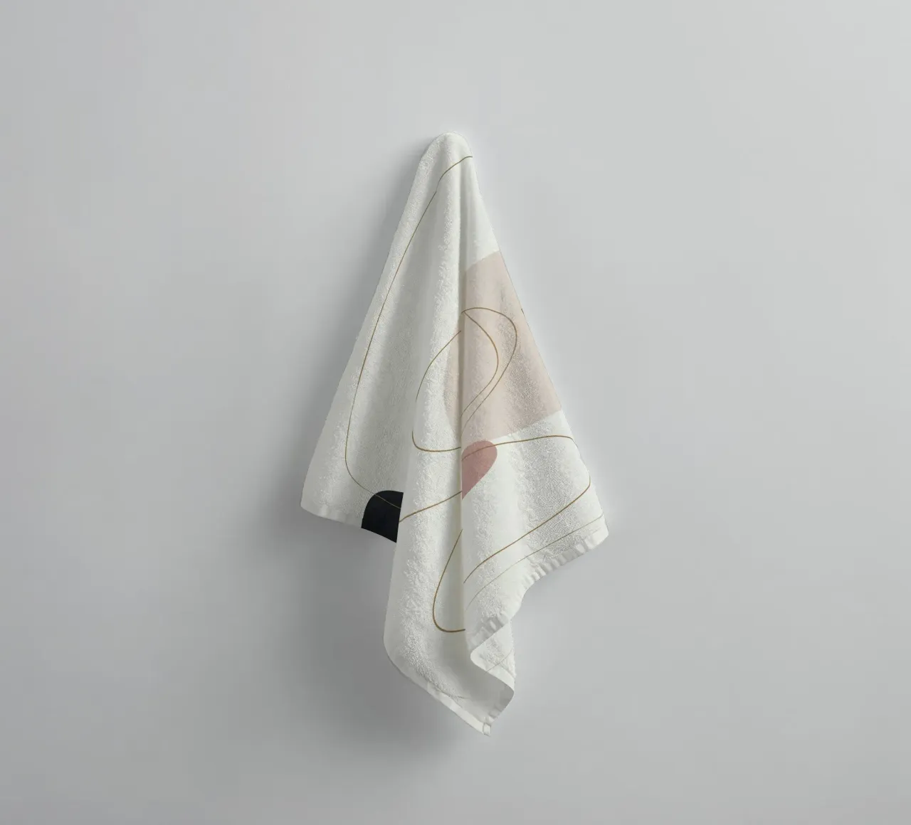 Abstract Minimal Art asciugamano da bagno da Flow Line