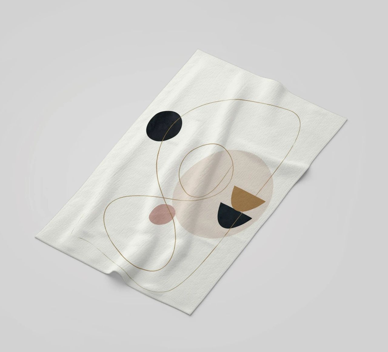 Abstract Minimal Art telo mare da Flow Line