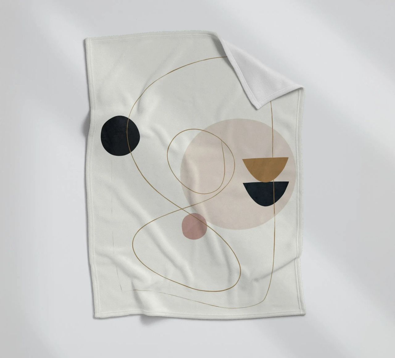 Abstract Minimal Art coperta in pile da Flow Line