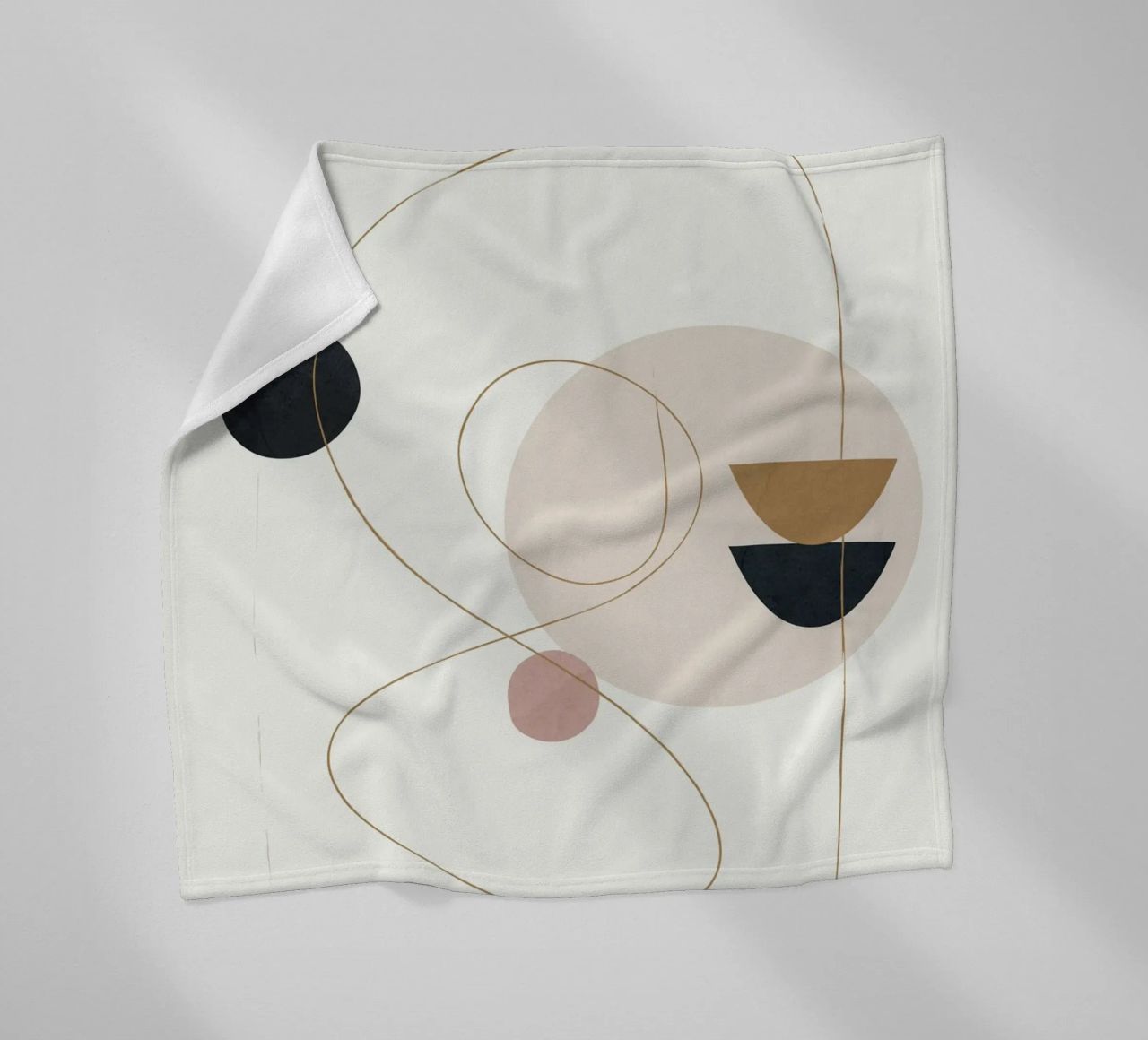 Abstract Minimal Art coperta in pile da Flow Line