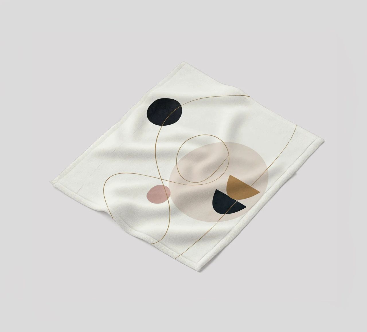 Abstract Minimal Art coperta in pile da Flow Line