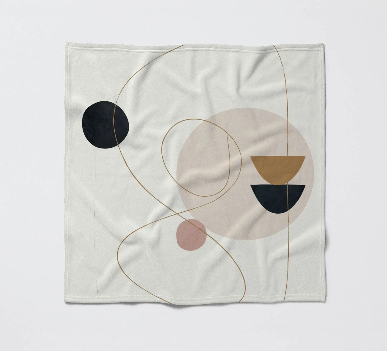 Abstract Minimal Art coperta in pile da Flow Line