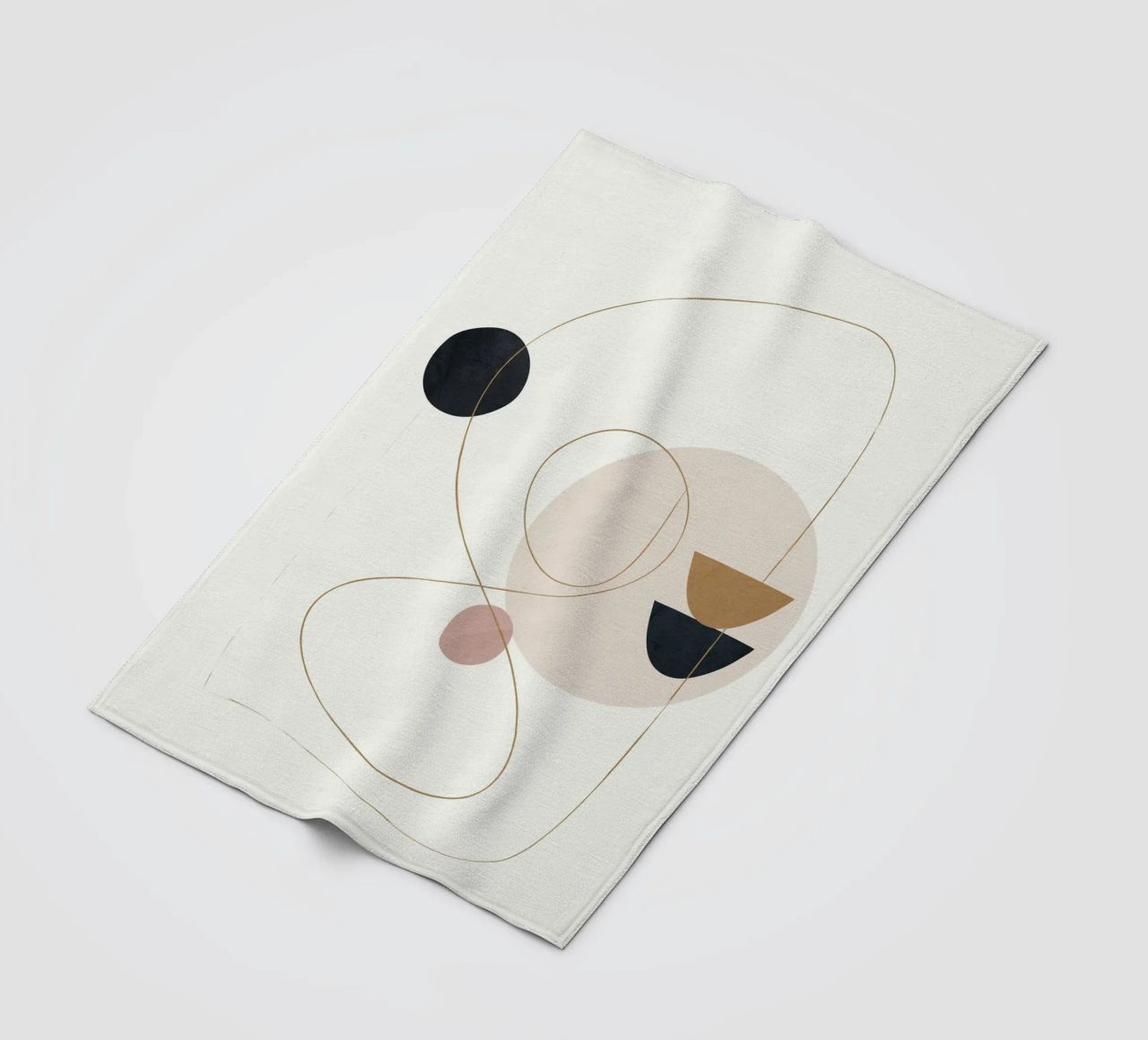 Abstract Minimal Art coperta in pile da Flow Line