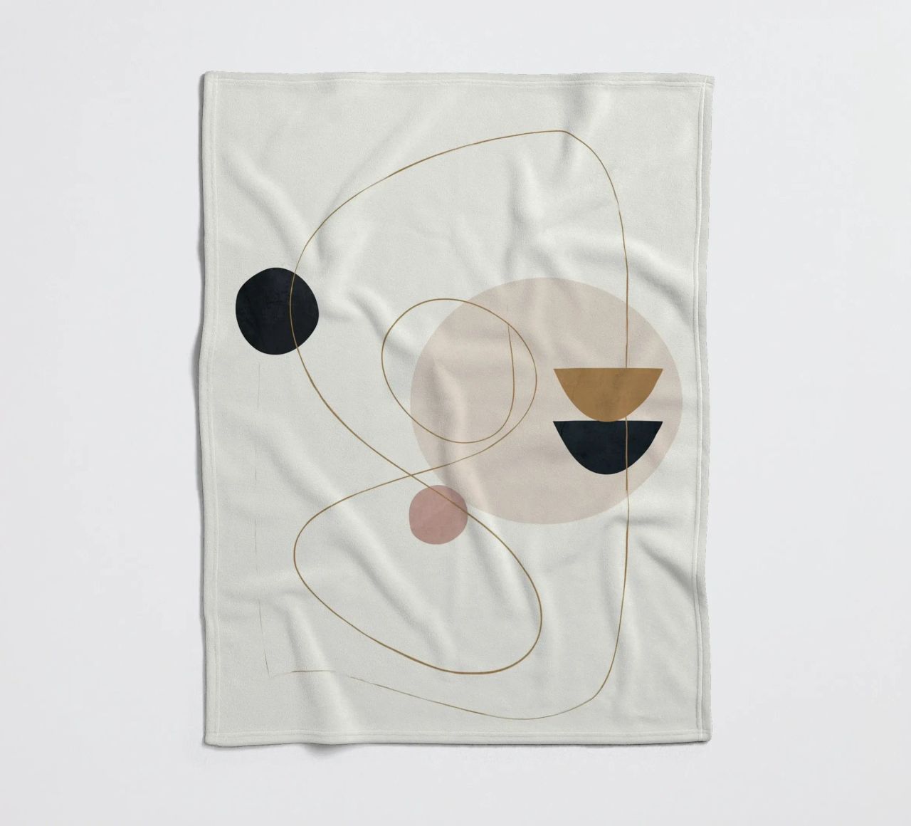 Abstract Minimal Art coperta in pile da Flow Line