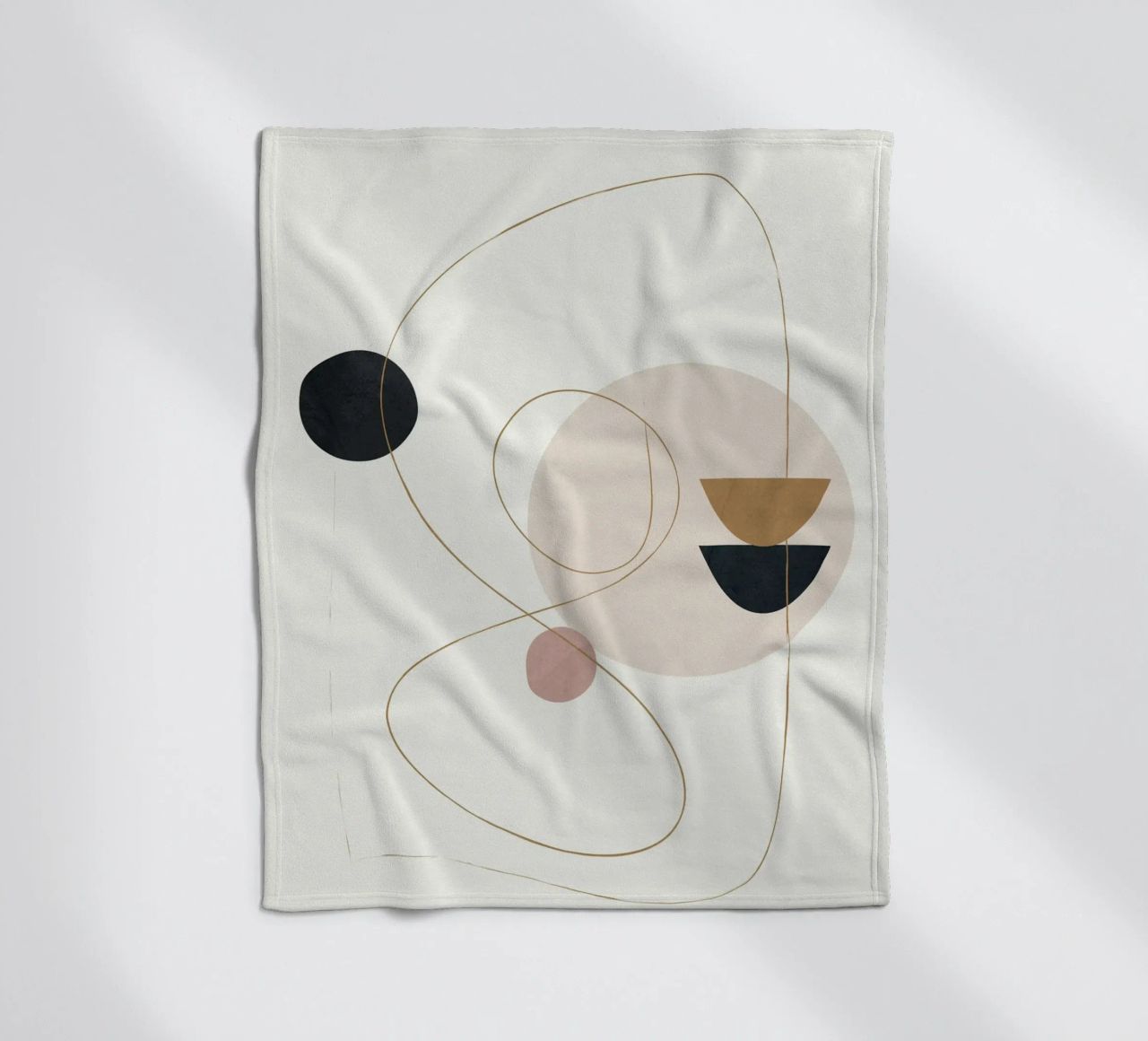 Abstract Minimal Art coperta in pile da Flow Line