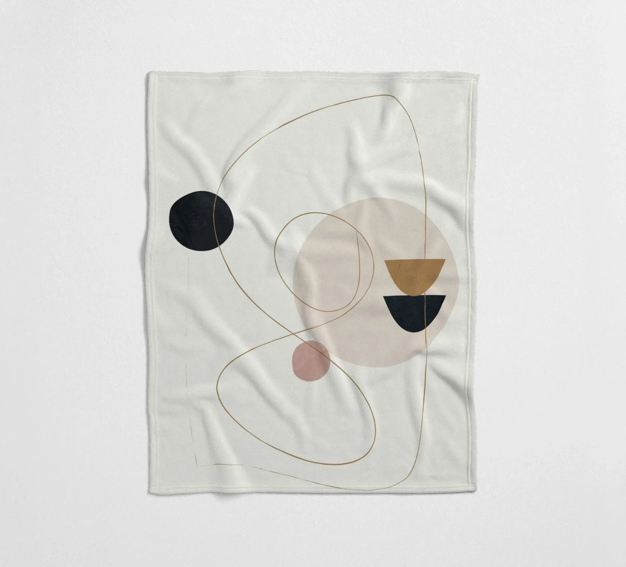 Abstract Minimal Art coperta in pile da Flow Line