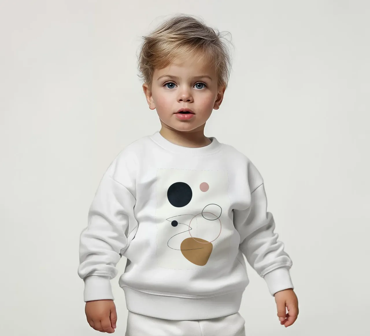 Abstract Minimal Art 2 felpa neonato da Flow Line