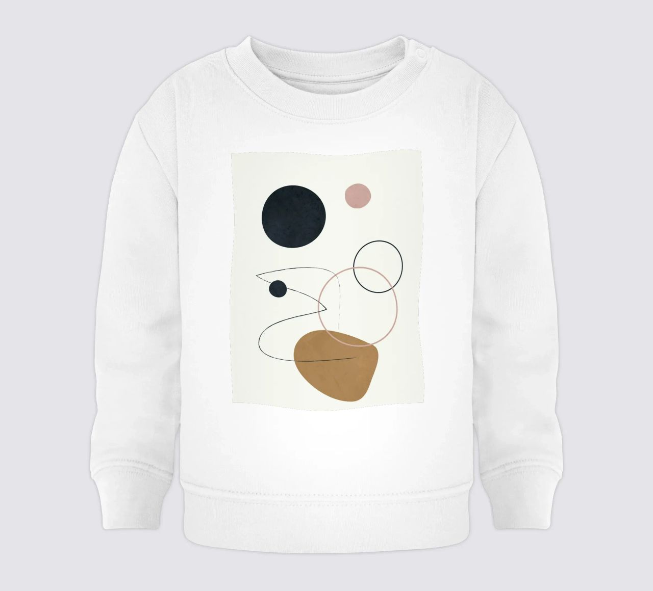 Abstract Minimal Art 2 felpa neonato da Flow Line