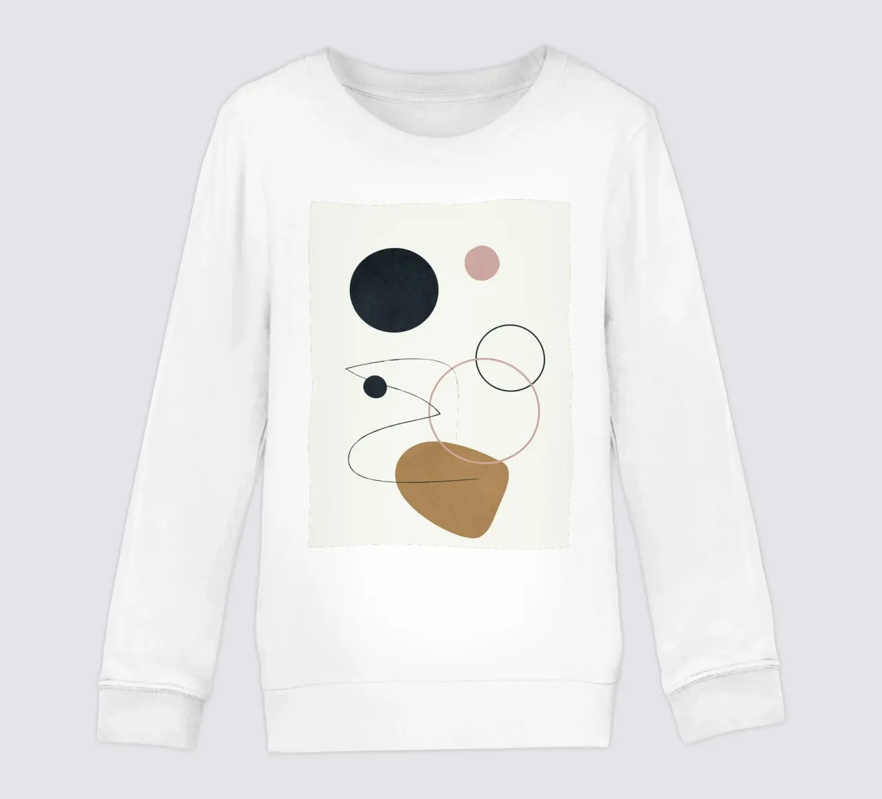 Abstract Minimal Art 2 felpa bambino da Flow Line