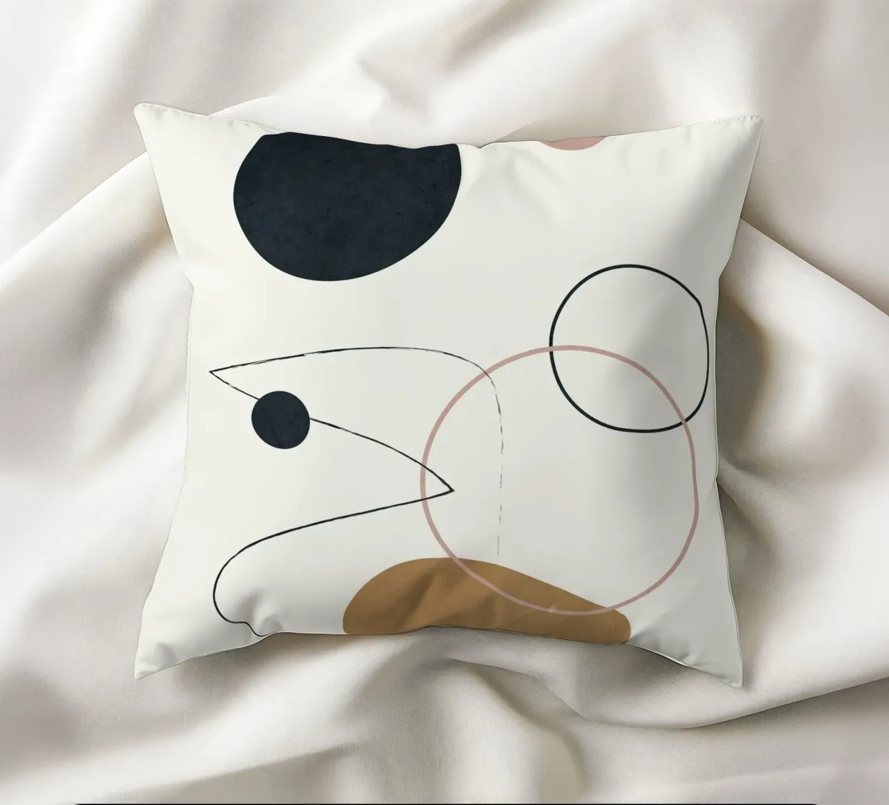 Abstract Minimal Art 2 cuscino da Flow Line