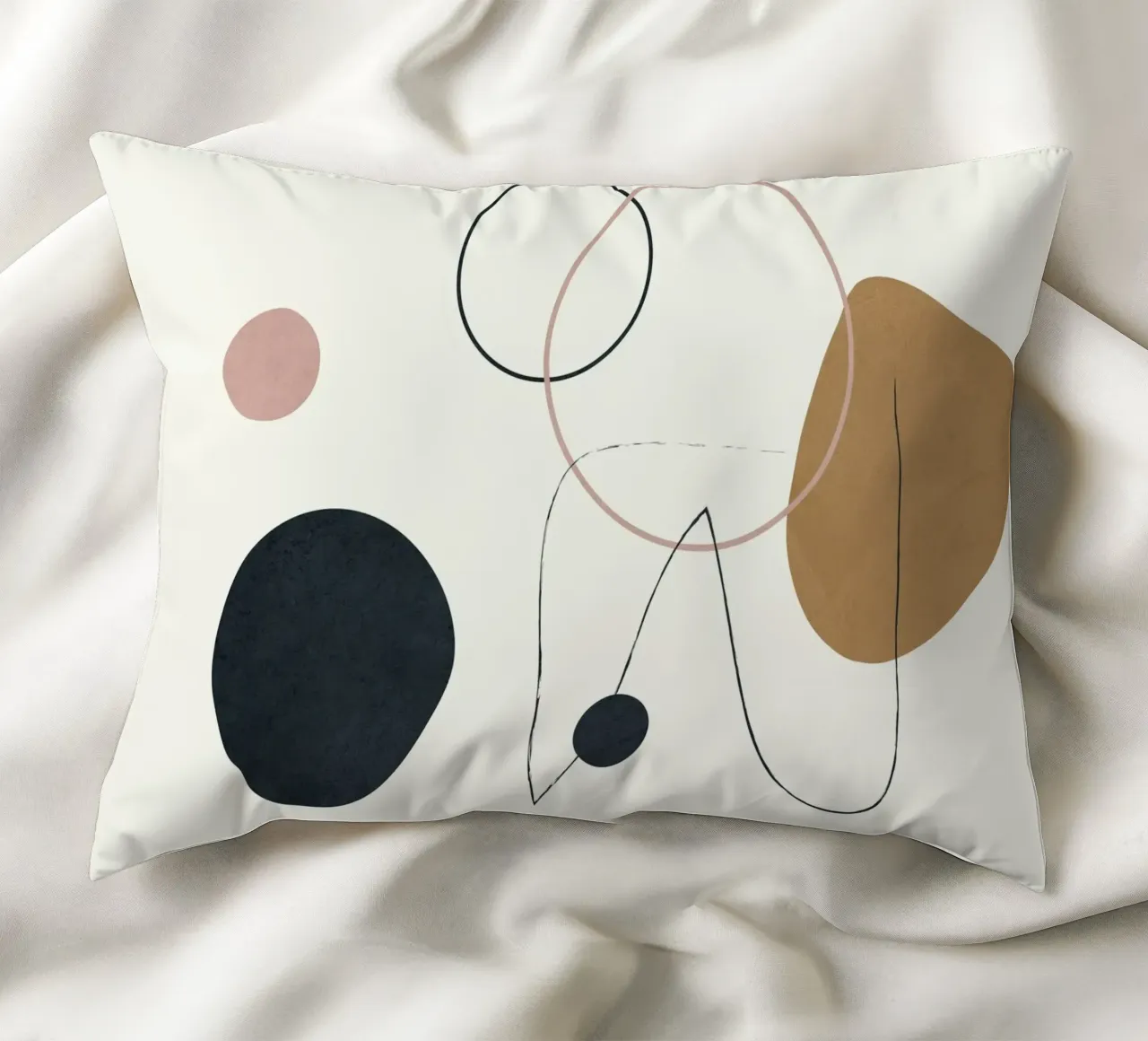 Abstract Minimal Art 2 cuscino da Flow Line