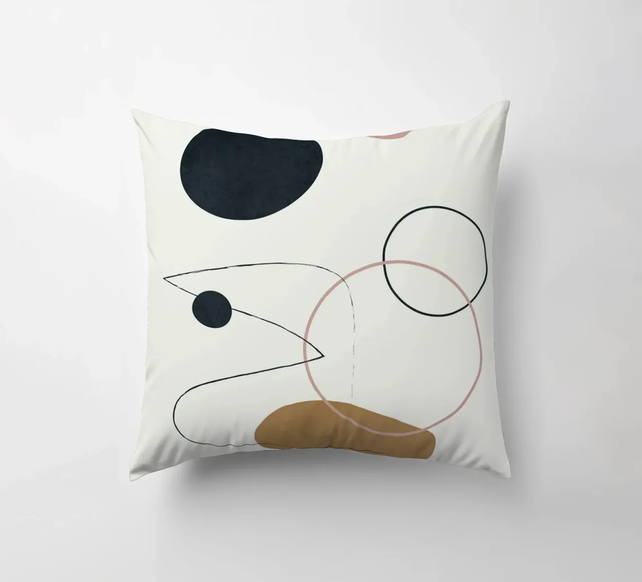 Abstract Minimal Art 2 cuscino da Flow Line