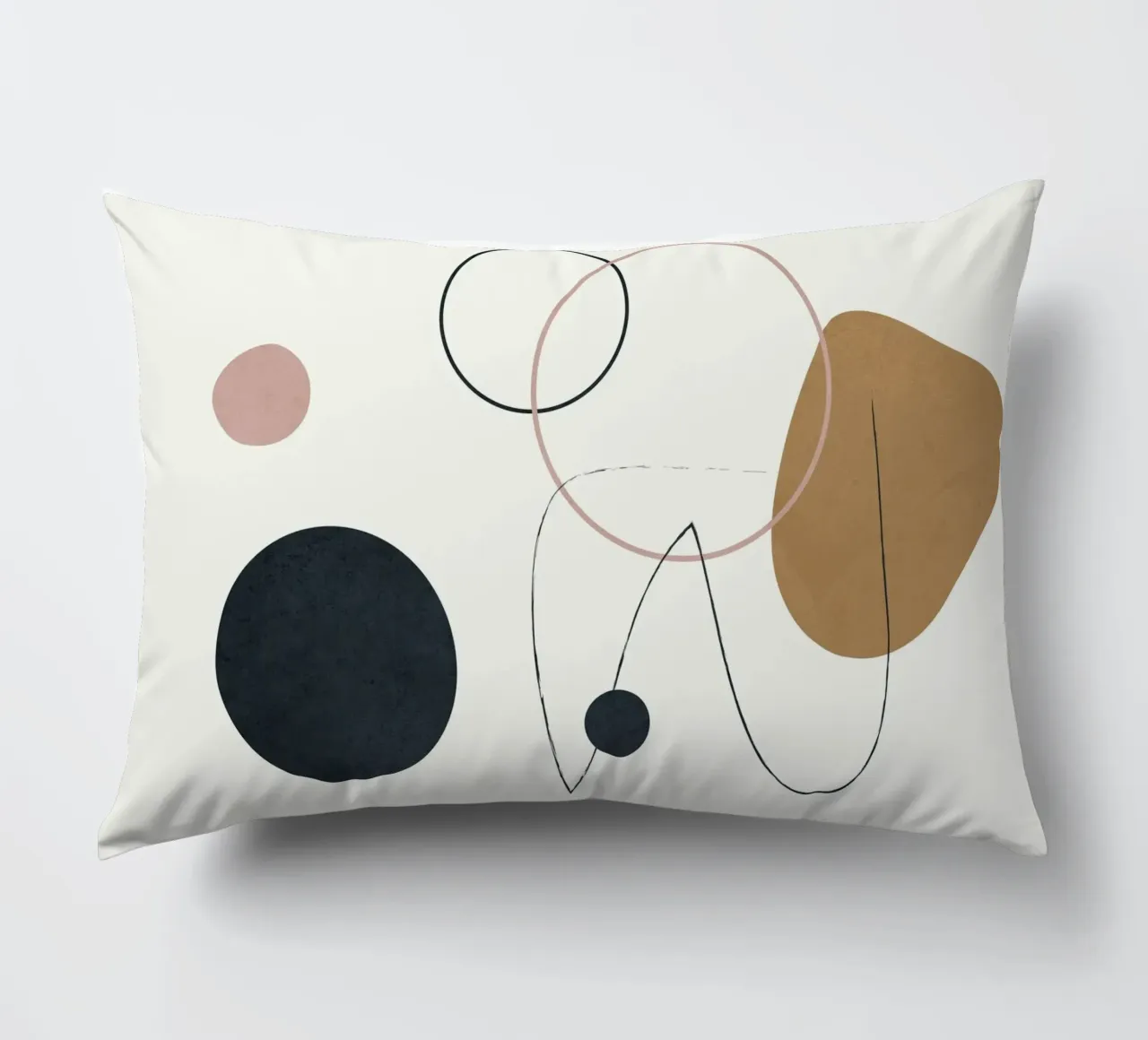 Abstract Minimal Art 2 cuscino da Flow Line