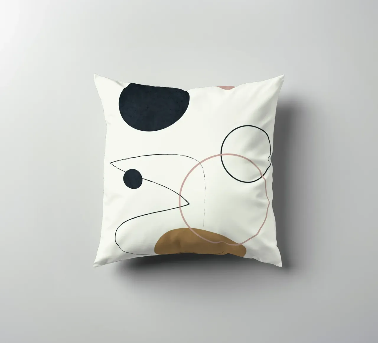 Abstract Minimal Art 2 cuscino da Flow Line