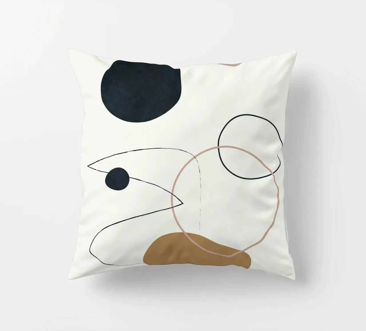 Abstract Minimal Art 2 cuscino da Flow Line