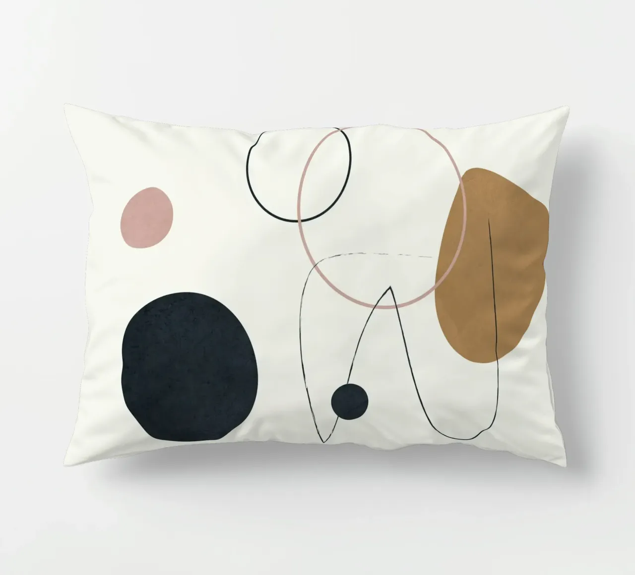 Abstract Minimal Art 2 cuscino da Flow Line